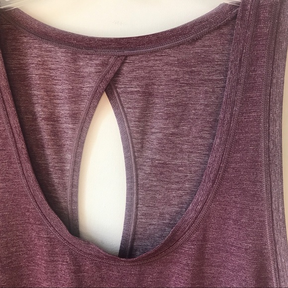 LULULEMON Hold and let flow Tank top  6 8 heathered black Cherry - Picture 5 of 6